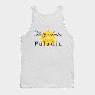 Paladin Holy Smite D20 D&D Tank Top